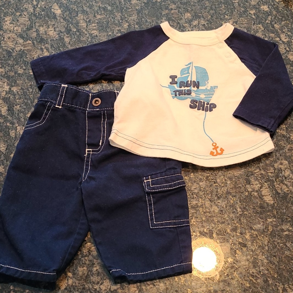 😊 Circo Boy's Nautical Boat outfit - 3M
